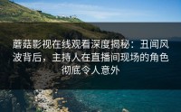 蘑菇影视在线观看深度揭秘：丑闻风波背后，主持人在直播间现场的角色彻底令人意外
