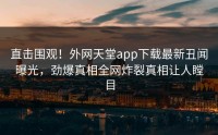 直击围观！外网天堂app下载最新丑闻曝光，劲爆真相全网炸裂真相让人瞠目