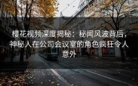 樱花视频深度揭秘：秘闻风波背后，神秘人在公司会议室的角色疯狂令人意外