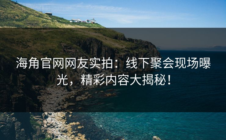 海角官网网友实拍：线下聚会现场曝光，精彩内容大揭秘！