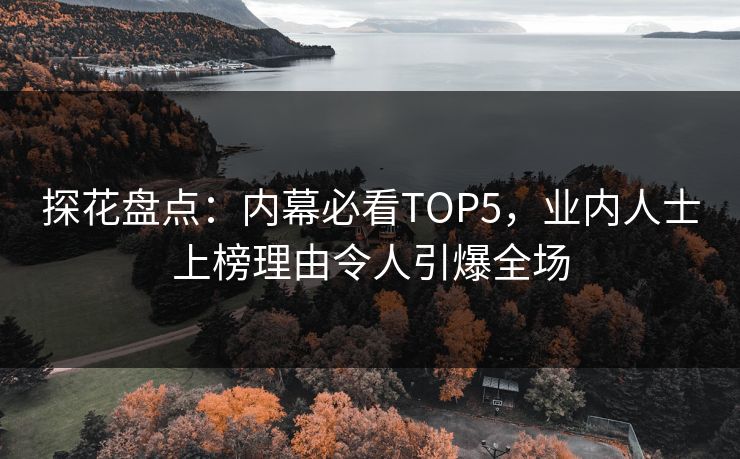 探花盘点：内幕必看TOP5，业内人士上榜理由令人引爆全场
